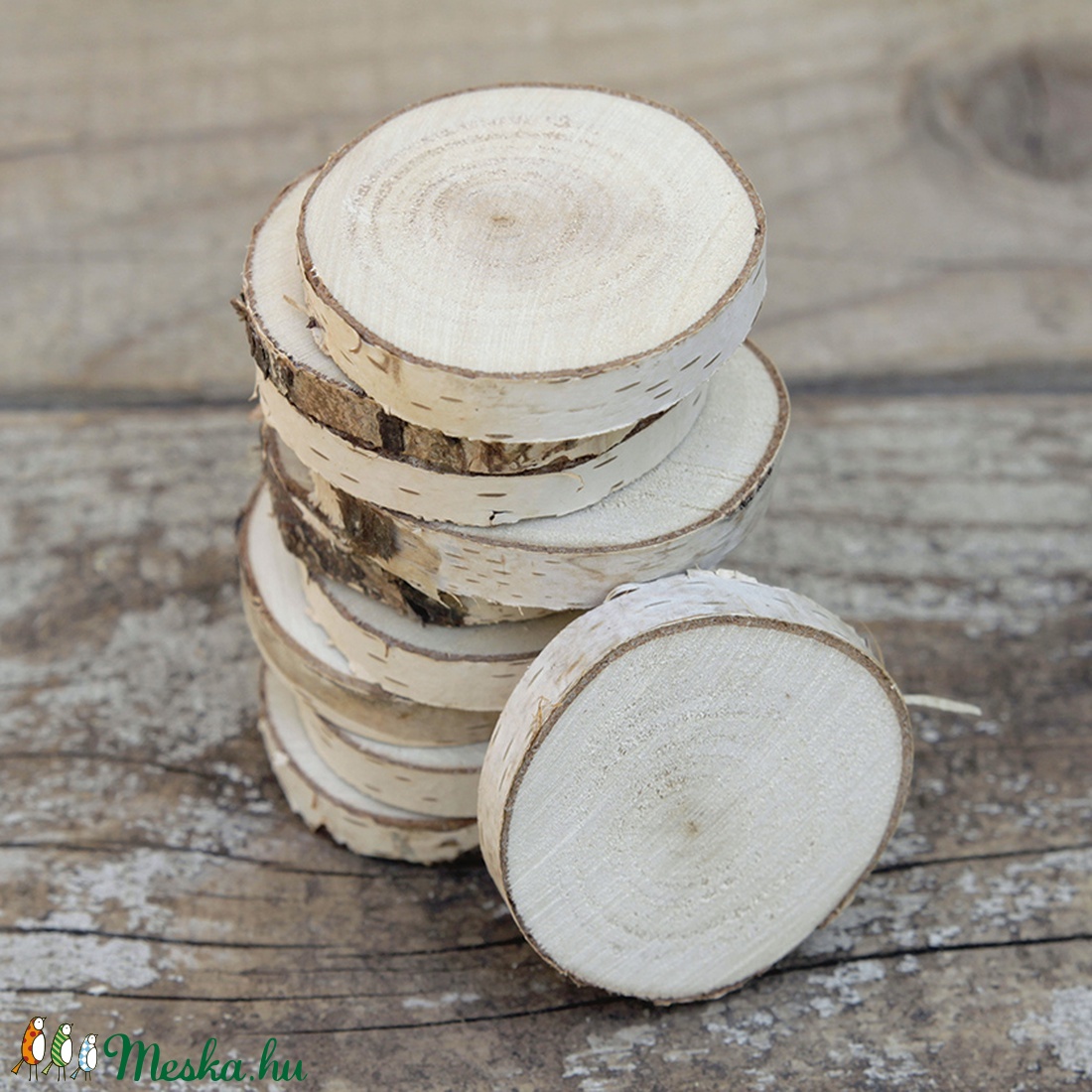 RENDELHETŐ! Nyírfa szeletek - kellékek & szerszámok - hobby fa alapanyag - rétegelt lemez, fa alap - Meska.hu