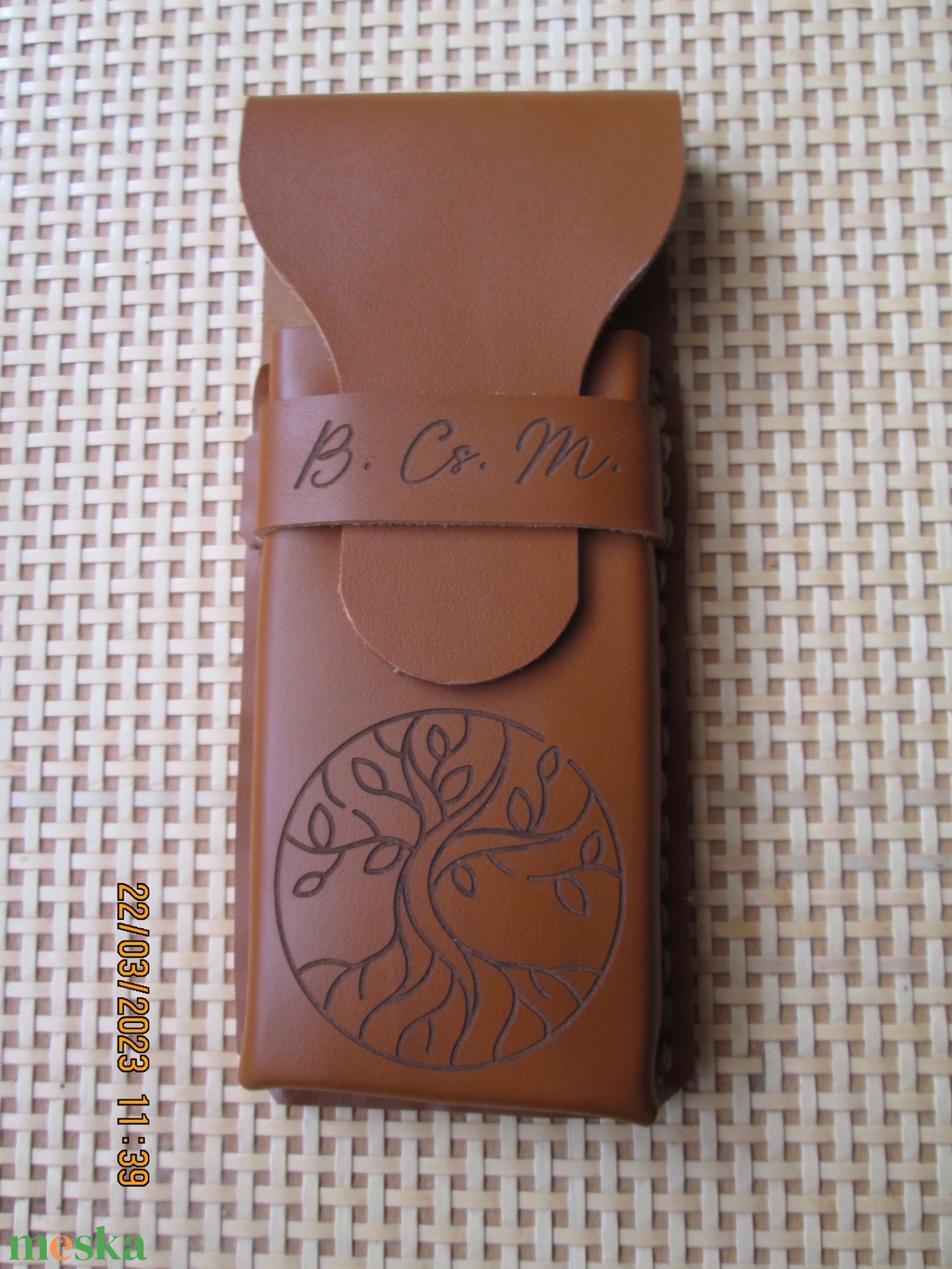 Tolltartó csodaszép gravírozással - táska & tok - pénztárca & más tok - zsebkendőtartó tok - Meska.hu