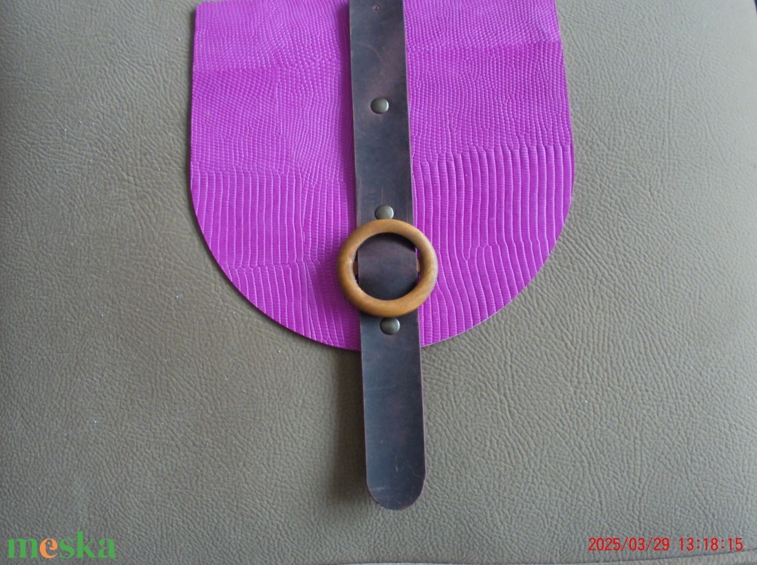 Valódi bőr szett horgolt táskákhoz - táska & tok - táska szett - Meska.hu