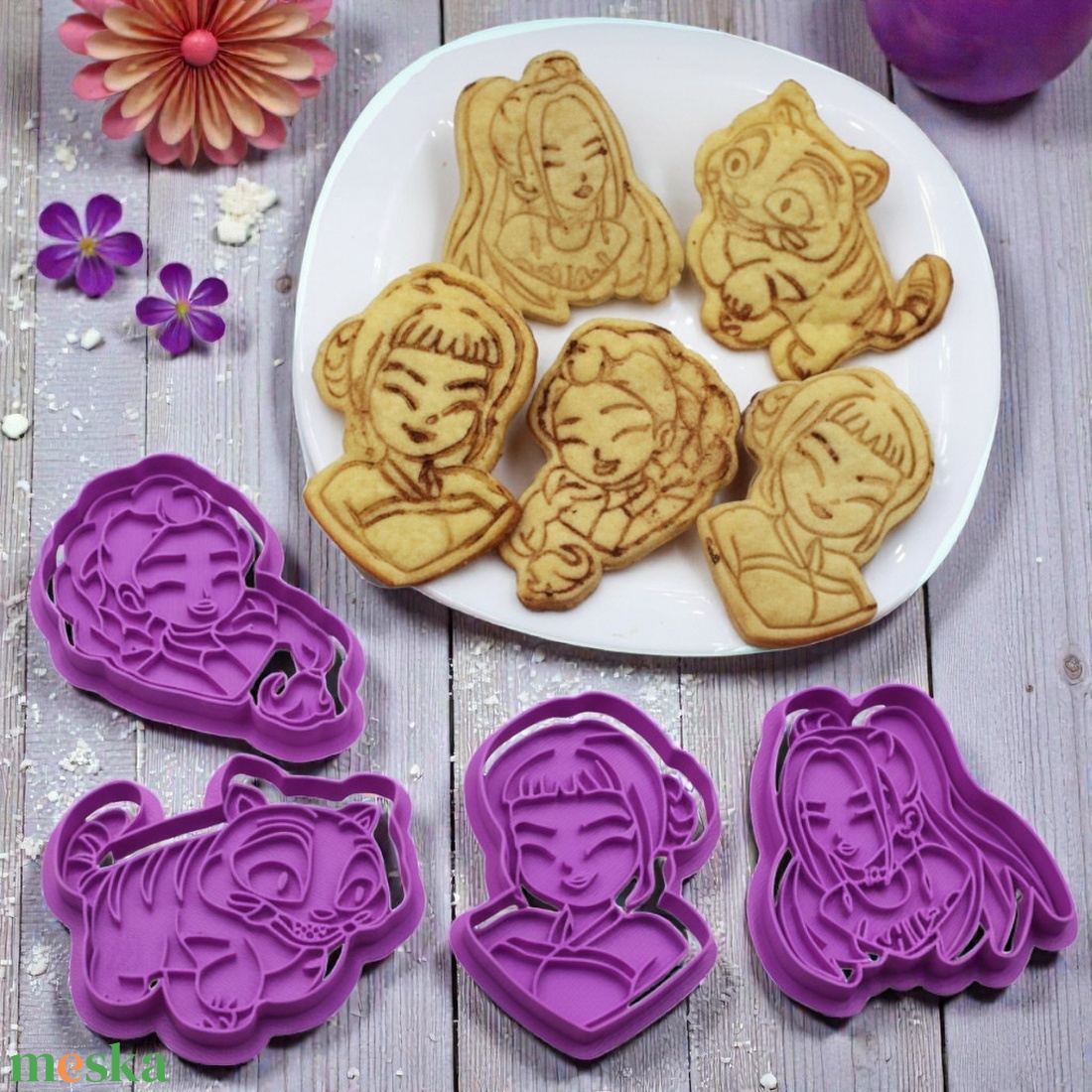 Kpop Démon Vadászok Sütikiszúró Huntrix Netflix Mesefilm 4 db-os Készlet - otthon & életmód - konyhafelszerelés, tálalás - sütés, főzés - sütikiszúró - Meska.hu