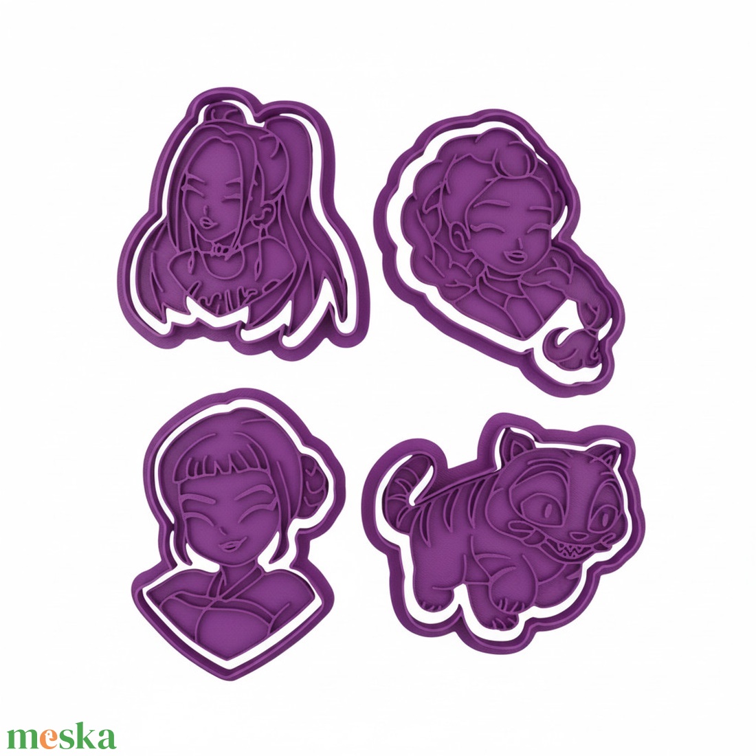 Kpop Démon Vadászok Sütikiszúró Huntrix Netflix Mesefilm 4 db-os Készlet - otthon & életmód - konyhafelszerelés, tálalás - sütés, főzés - sütikiszúró - Meska.hu