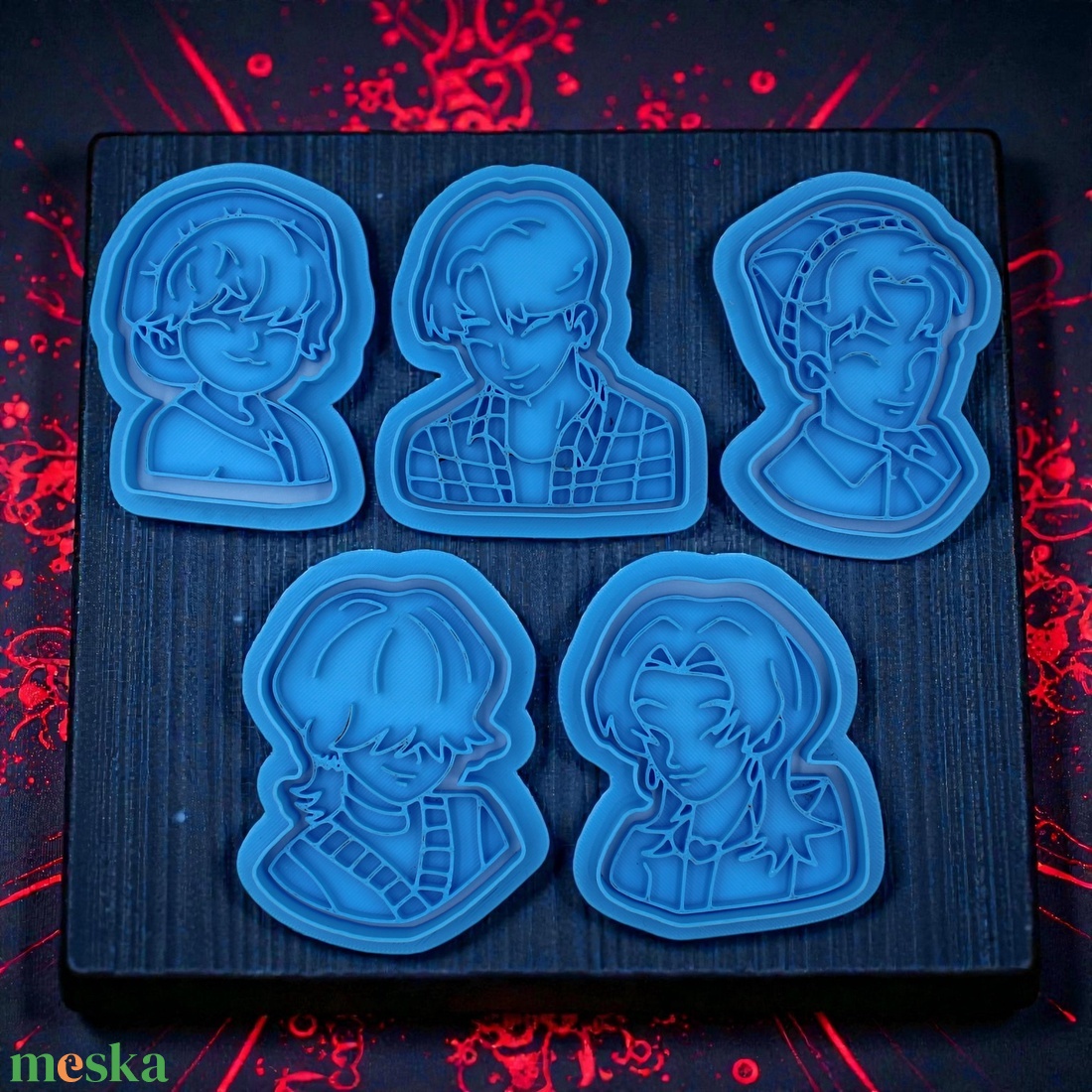 Kpop Démon Vadászok Sütikiszúró Saja boy Netflix Mesefilm 5 db-os Készlet - otthon & életmód - konyhafelszerelés, tálalás - sütés, főzés - sütikiszúró - Meska.hu