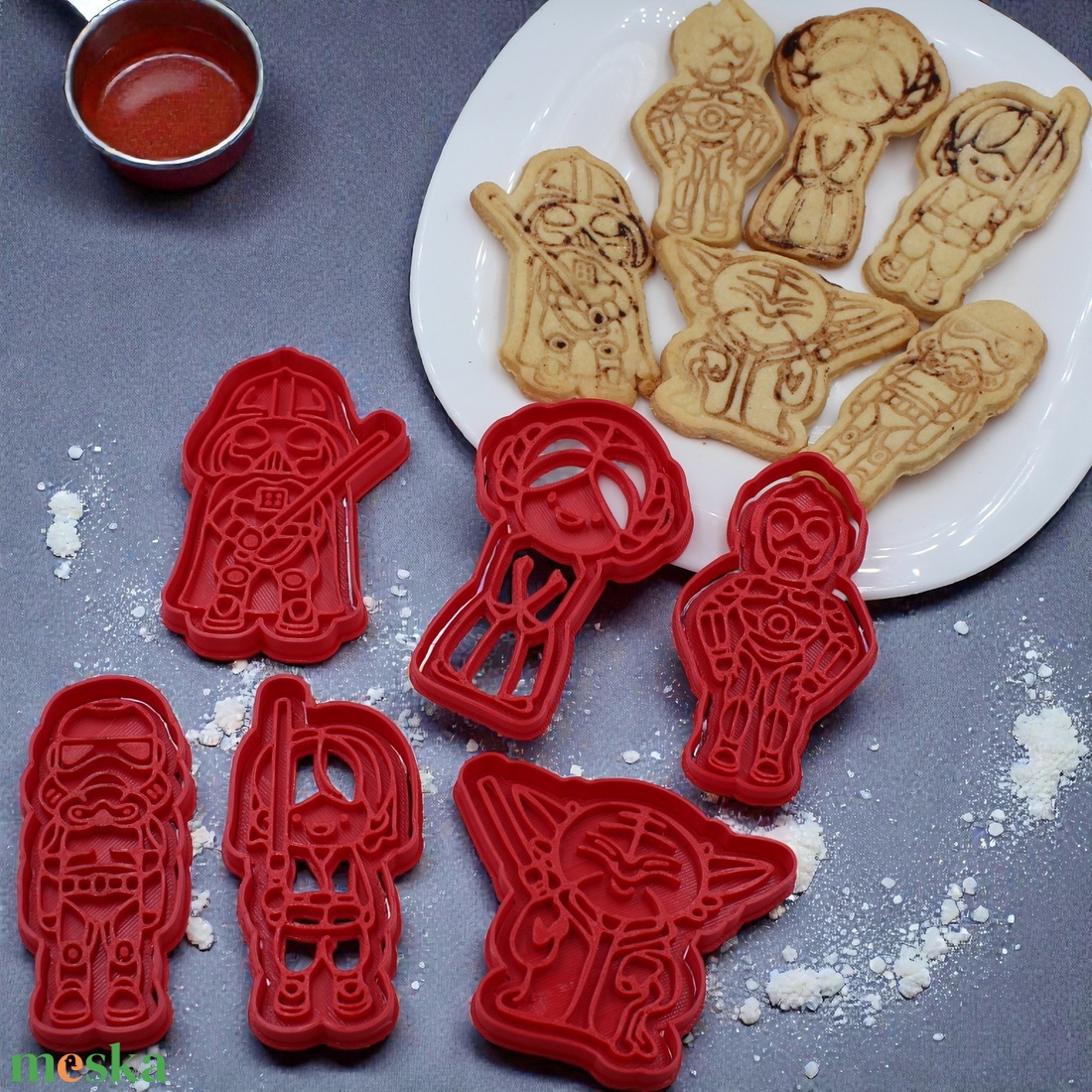  Star Wars 6 db-os Sütikiszúró Készlet Filmes Sütemény Forma Keksz Kiszúró Filmes - otthon & életmód - konyhafelszerelés, tálalás - sütés, főzés - sütikiszúró - Meska.hu