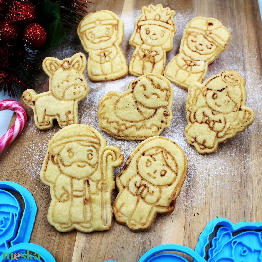 Betlehem 8 db-os Sütikiszúró Készlet Jézus Király Angyal Mózes  - otthon & életmód - konyhafelszerelés, tálalás - sütés, főzés - sütikiszúró - Meska.hu