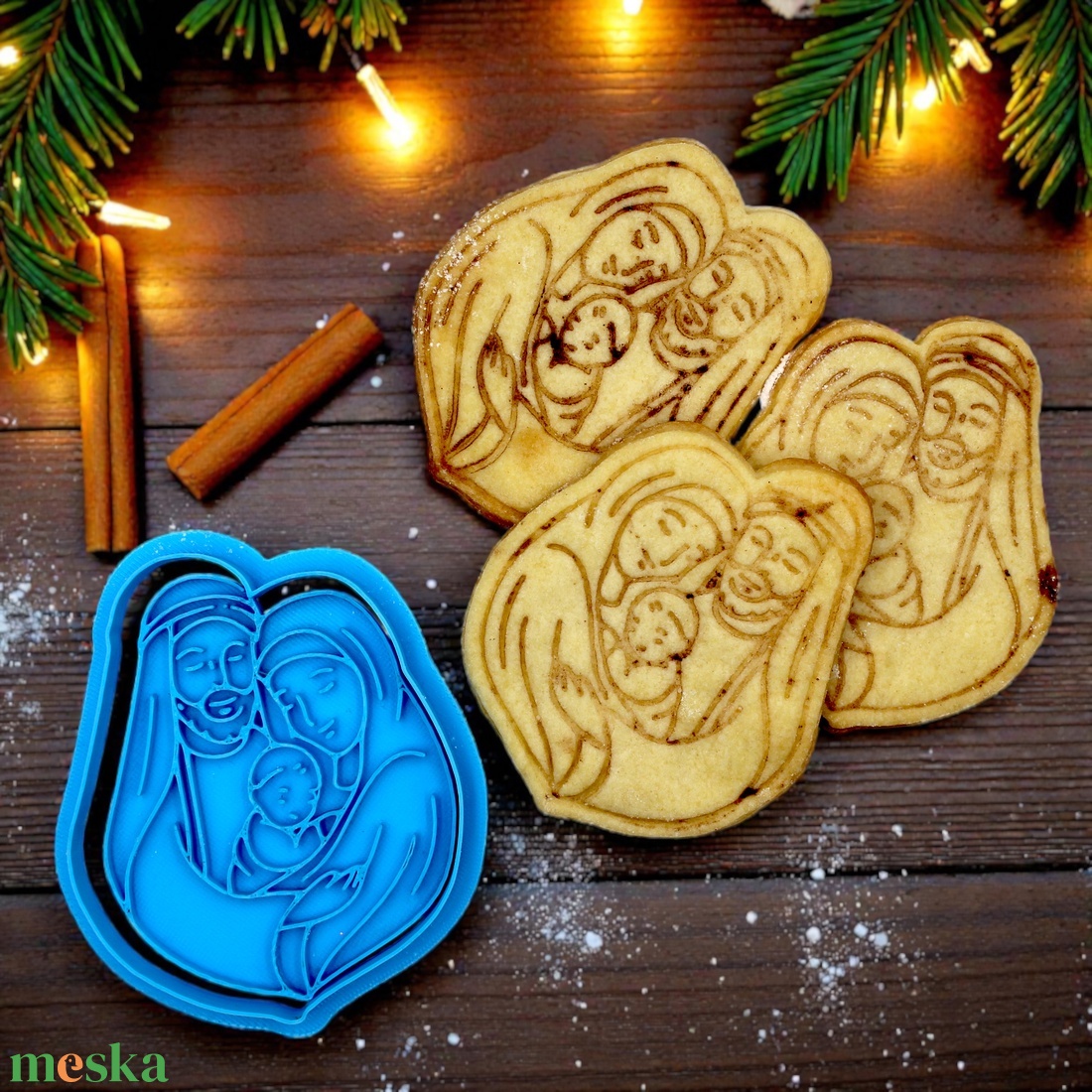 Betlehemi Jelenet Sütikiszúró Karácsonyi Motívummal - otthon & életmód - konyhafelszerelés, tálalás - sütés, főzés - sütikiszúró - Meska.hu