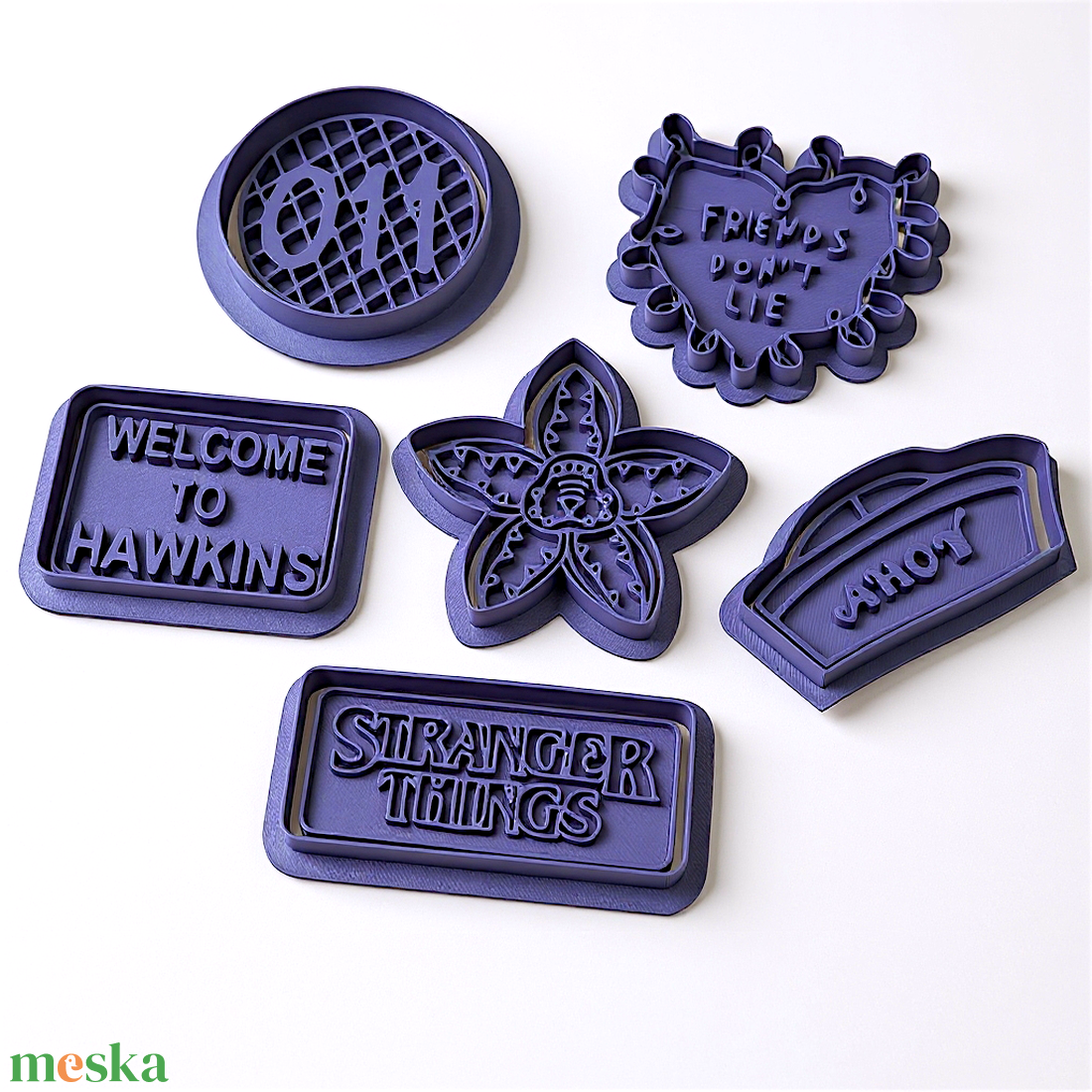Stranger Thins Sütikiszúró Sütivágó Készlet Netflix Sorozatból 6 db-os - otthon & életmód - konyhafelszerelés, tálalás - sütés, főzés - sütikiszúró - Meska.hu