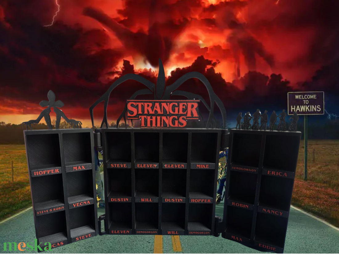 Stranger Things Kinder Joy Funko Figura Tartó Variálható Névtábkákkal - otthon & életmód - dekoráció - fali és függő dekoráció - fali kulcstartó - Meska.hu