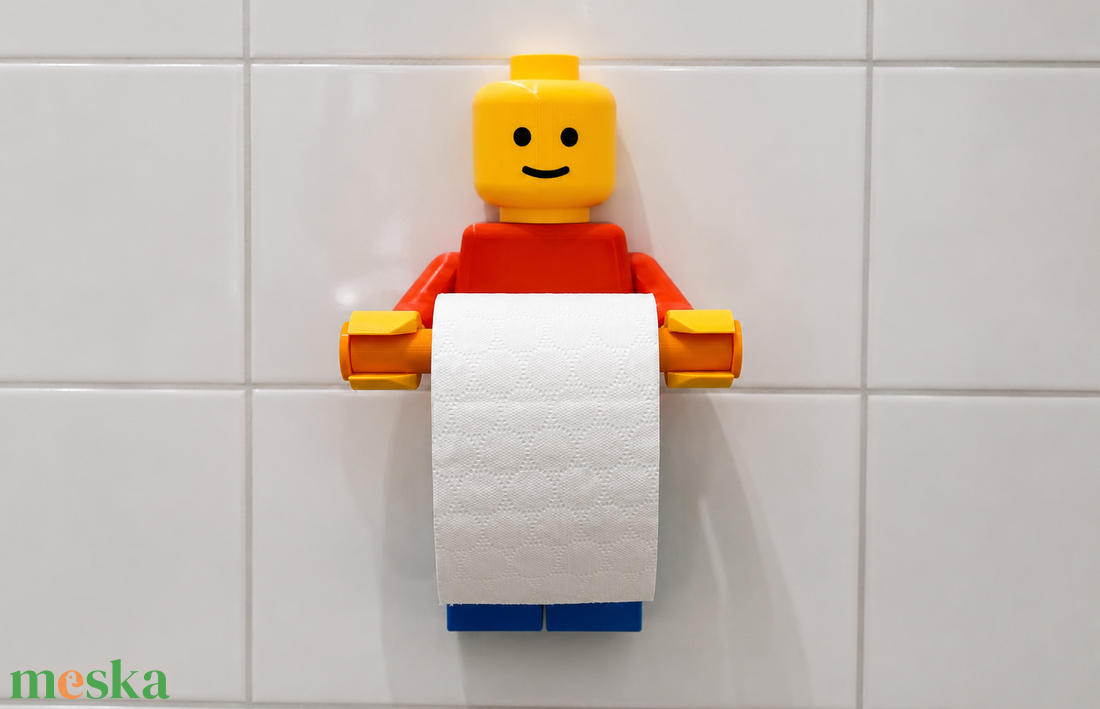 Lego ember WC papír tartó Nagyméretű Dekor - otthon & életmód - dekoráció - asztal és polc dekoráció - dekorációs tál, tartó - Meska.hu