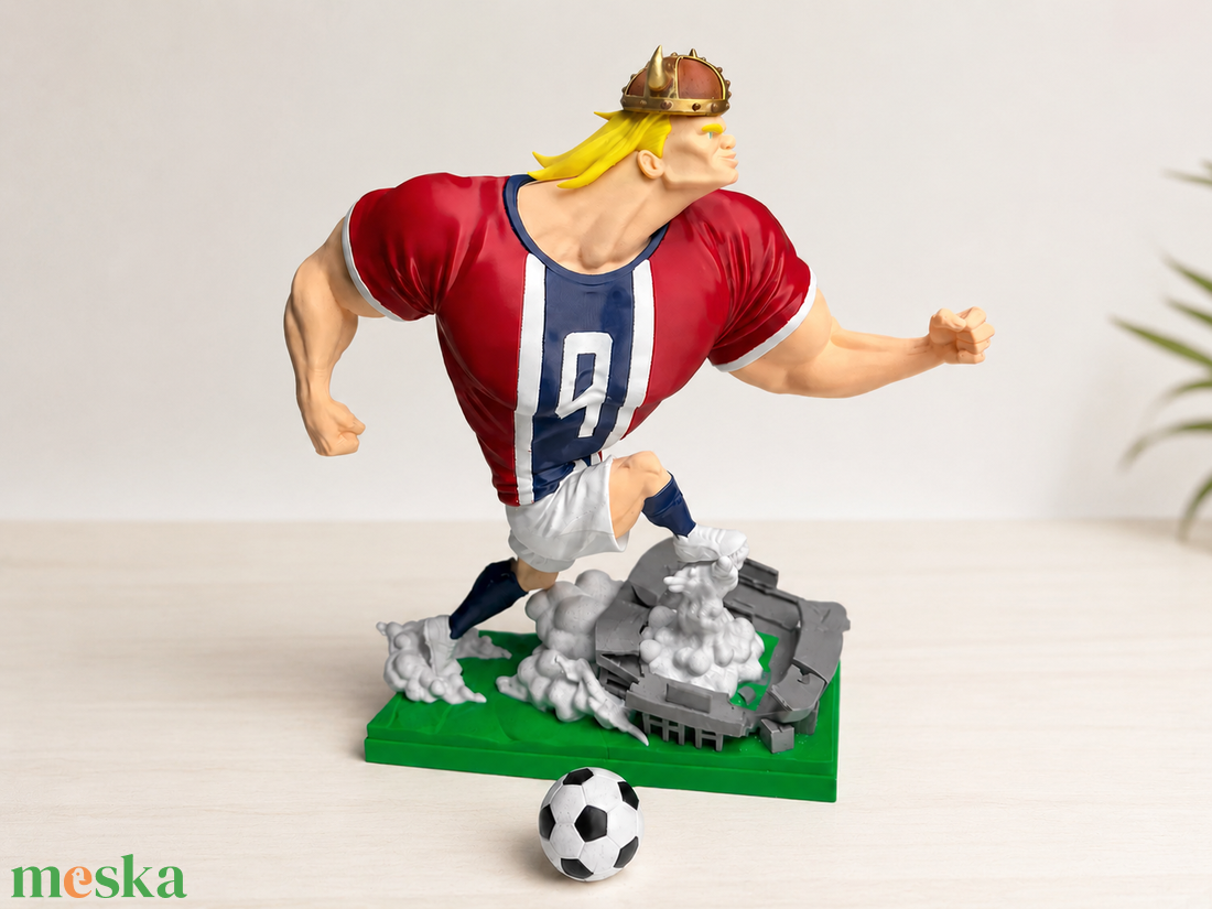Haaland Viking Focista Szobor � Prémium 3D Nyomtatott � Egyedi Dekoráció és Ajándék Szurkolóknak - otthon & életmód - dekoráció - asztal és polc dekoráció - könyvszobor - Meska.hu
