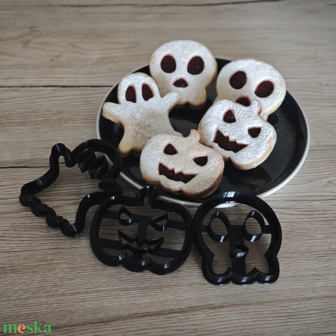  Halloween Linzer Kiszúró Készlet 6 db-os - otthon & életmód - dekoráció - halloween - halloweeni sütikiszúrók - Meska.hu