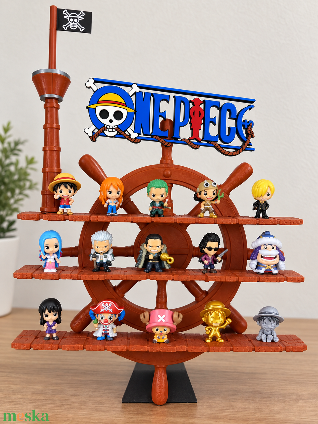 ONE PIECE Kinder Figura Tartó Álvány Tartó Vitrin - otthon & életmód - dekoráció - fali és függő dekoráció - fali kulcstartó - Meska.hu