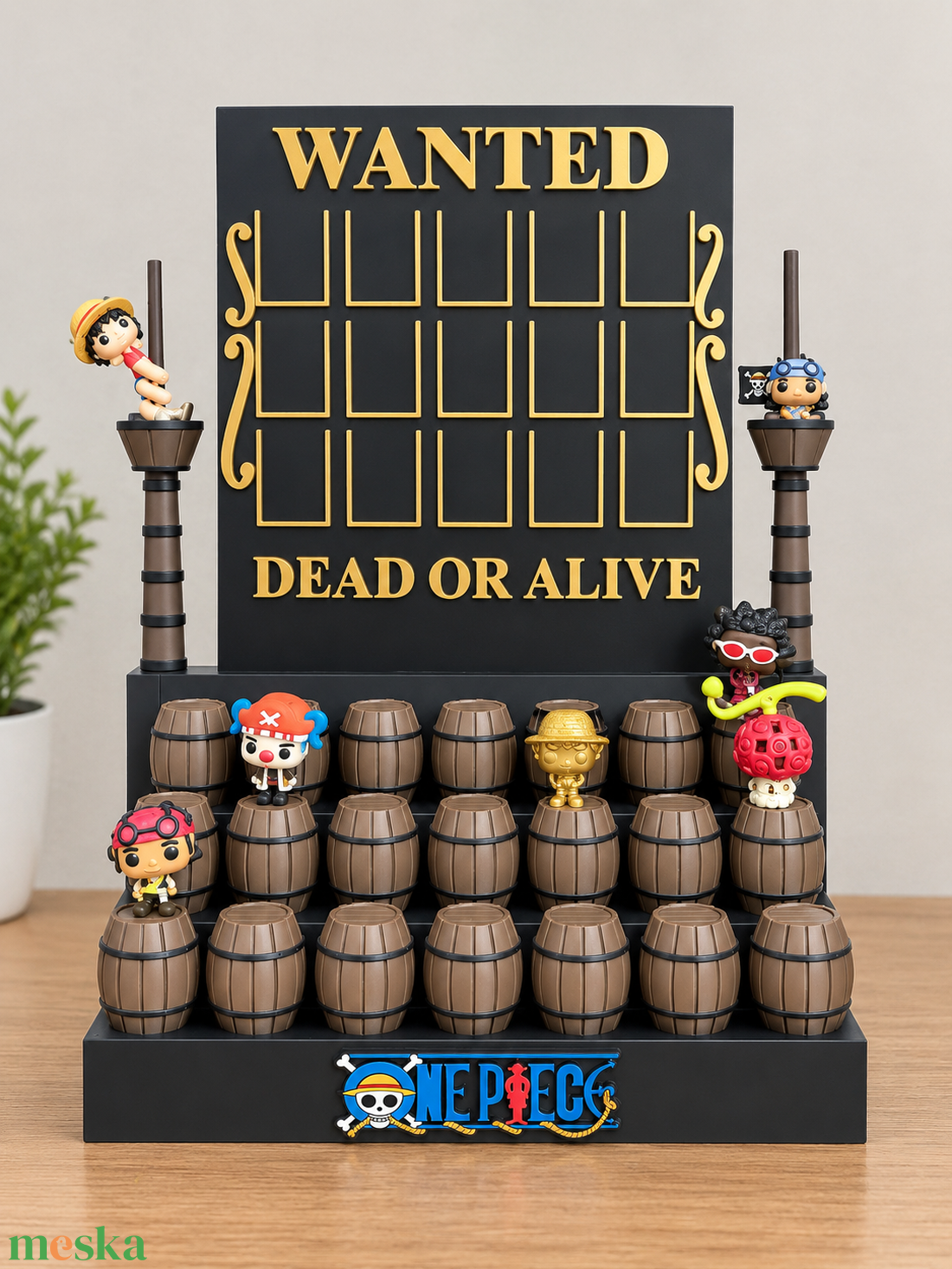 ONE PIECE Kinder Figura Tartó Álvány Tartó Vitrin - otthon & életmód - dekoráció - fali és függő dekoráció - fali kulcstartó - Meska.hu