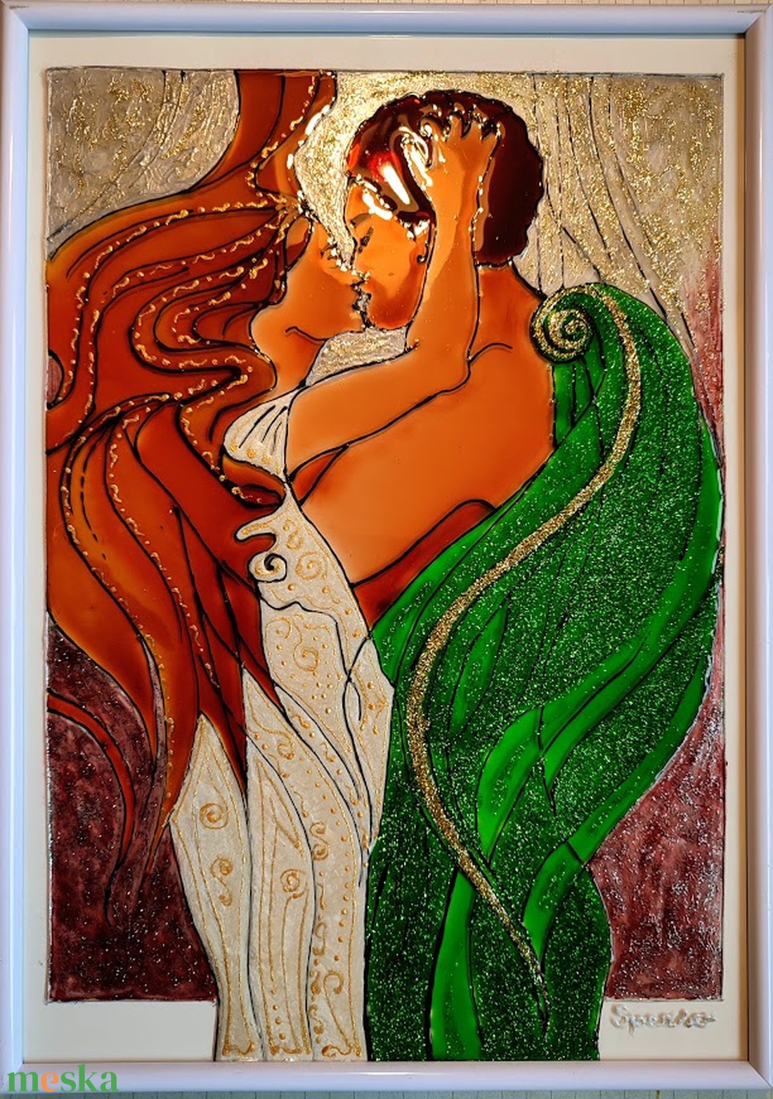 Szerelem egy életen át. - Egymásra hangolva. Valentin napra. - Üvegre festett falikép, üvegfestmény. - művészet - festmény - üvegfestmény - Meska.hu Szerelem egy életen át. - Egymásra hangolva. Valentin napra. - Üvegre festett falikép, üvegfestmény. - művészet - festmény - üvegfestmény - Meska.hu