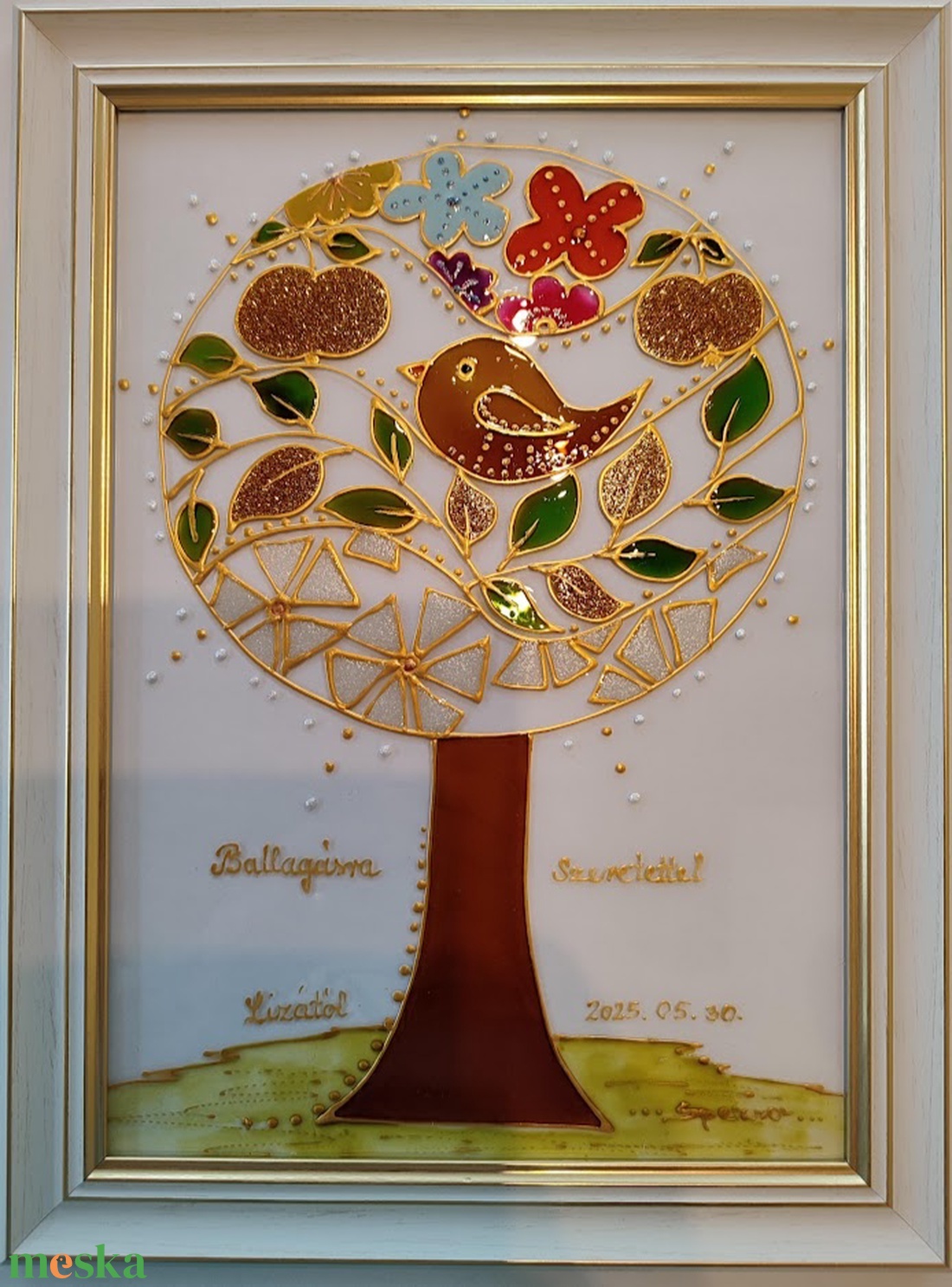 Arany alma életfa. /Életfa, - évszakok /. Népies, stilizált üvegfestmény. Személyre szabható. - otthon & életmód - dekoráció - kép & falikép - üvegkép - Meska.hu Arany alma életfa. /Életfa, - évszakok /. Népies, stilizált üvegfestmény. Személyre szabható. - otthon & életmód - dekoráció - kép & falikép - üvegkép - Meska.hu