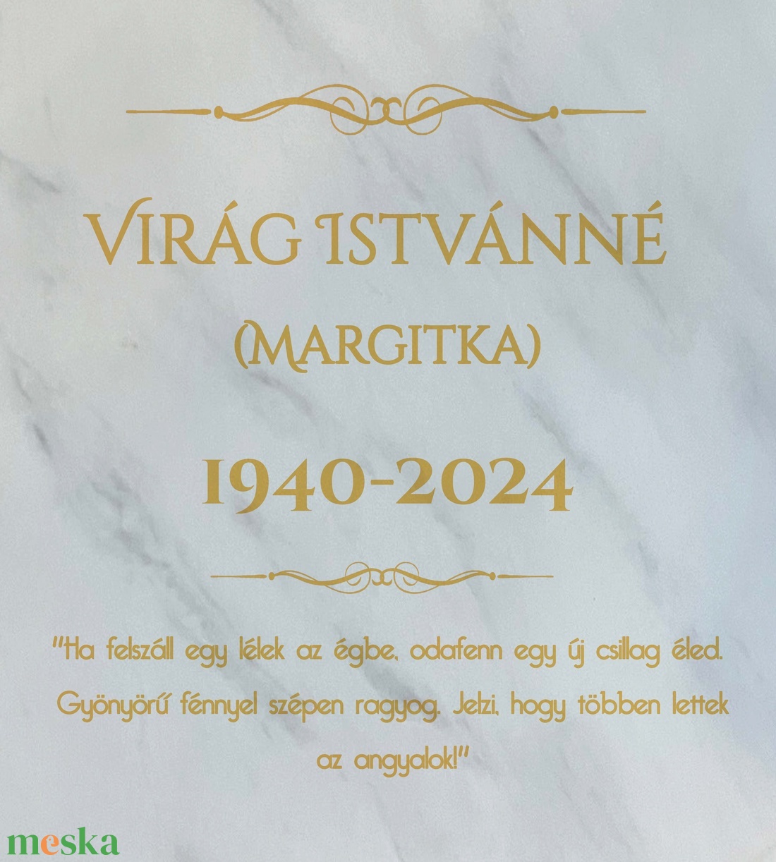 Márvány emléktábla, Erika 262742 részére - otthon & életmód - vallás - temetkezési tárgy - Meska.hu Márvány emléktábla, Erika 262742 részére - otthon & életmód - vallás - temetkezési tárgy - Meska.hu