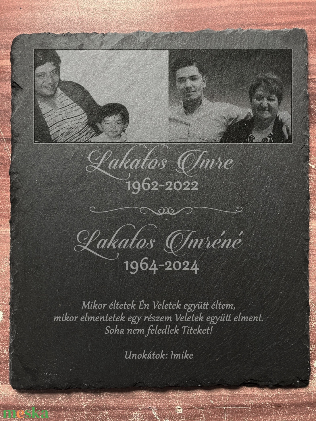 Fényképes emléktábla személyre szólóan Lakatos Imre 675654 részére - otthon & életmód - vallás - temetkezési tárgy - Meska.hu Fényképes emléktábla személyre szólóan Lakatos Imre 675654 részére - otthon & életmód - vallás - temetkezési tárgy - Meska.hu