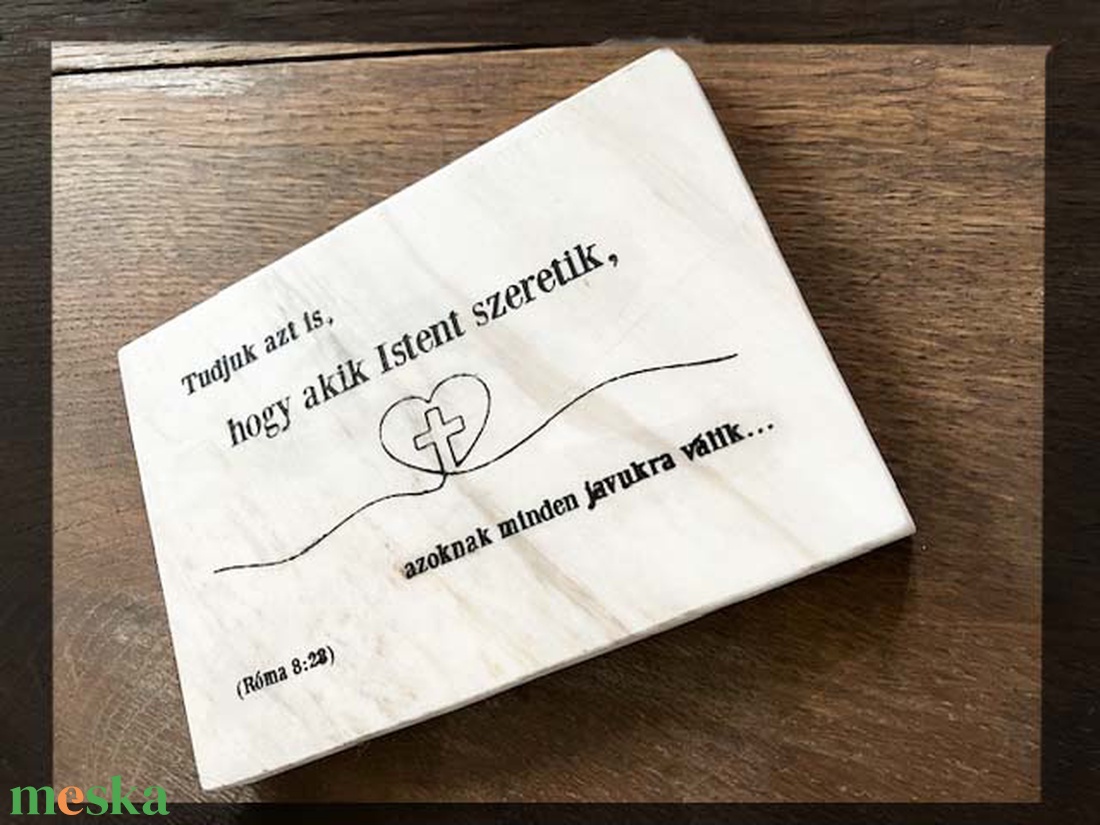 Kis márványtábla bibliai igével - otthon & életmód - vallás - házi áldás - Meska.hu