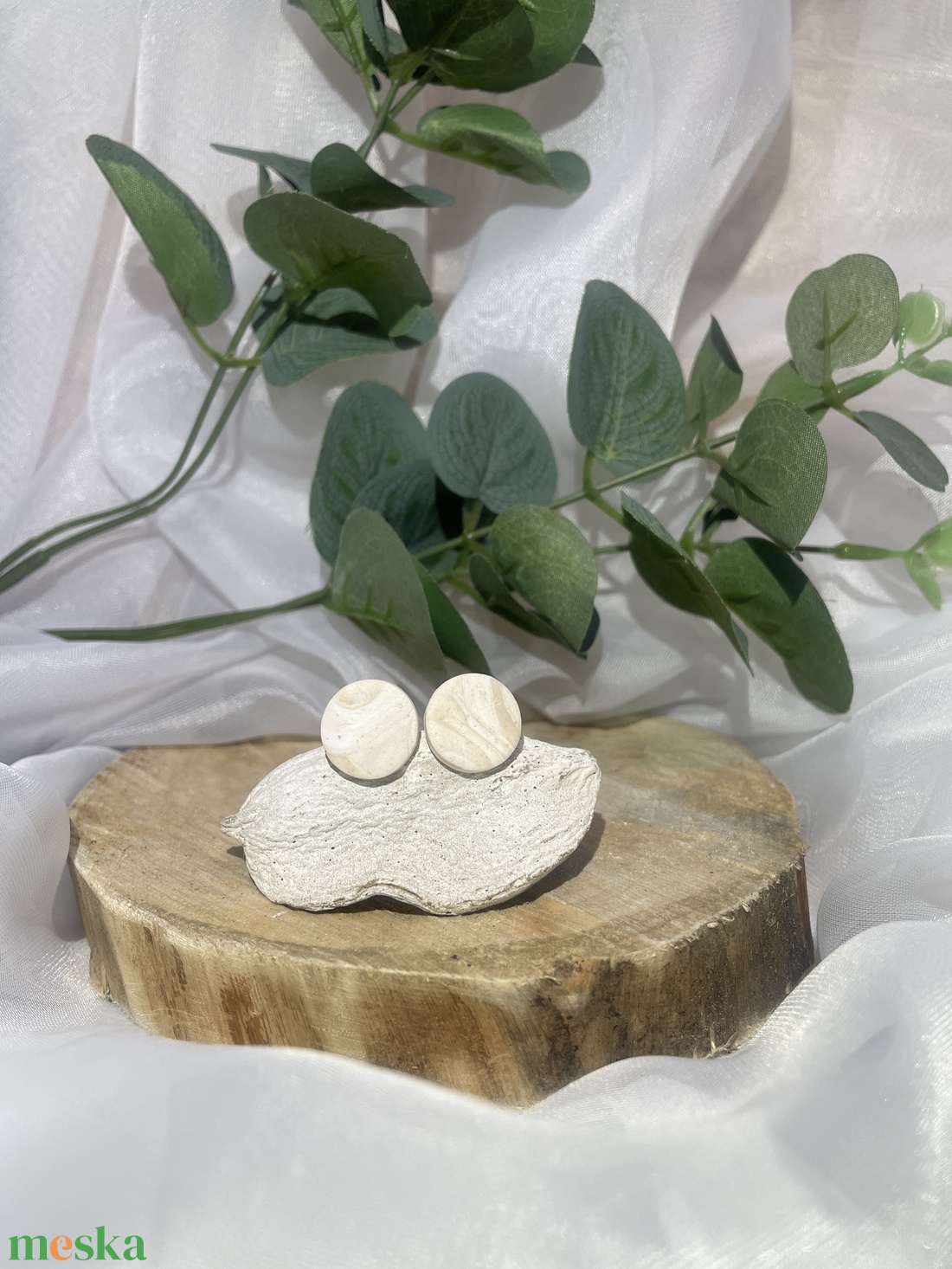 Kör alakú fülbevaló - ékszer - ékszerszett - Meska.hu