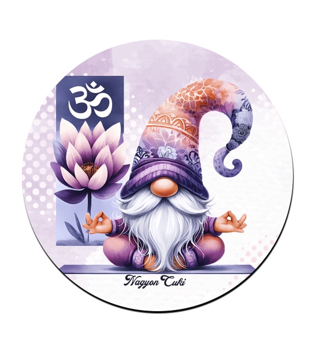 Jóga manó OHM mintás bögre alátét -  - Meska.hu