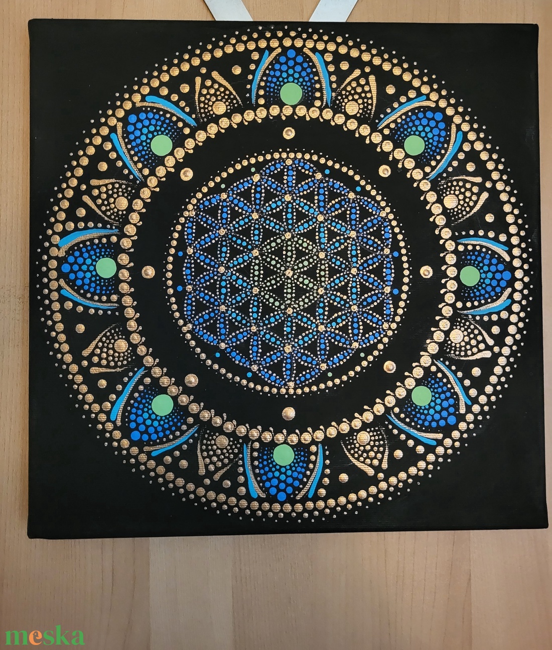 Fekete alapon antikréz és ék, zöld, türkiz színű mandala - otthon & életmód - dekoráció - spiritualitás - mandala - Meska.hu Fekete alapon antikréz és ék, zöld, türkiz színű mandala - otthon & életmód - dekoráció - spiritualitás - mandala - Meska.hu