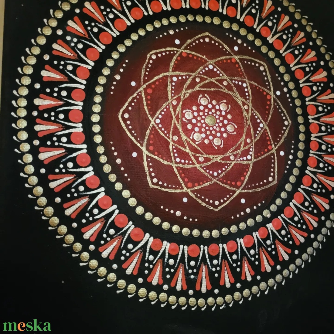 Fekete alapon piros rózsaarany és réz színű mandala - otthon & életmód - dekoráció - spiritualitás - mandala - Meska.hu Fekete alapon piros rózsaarany és réz színű mandala - otthon & életmód - dekoráció - spiritualitás - mandala - Meska.hu