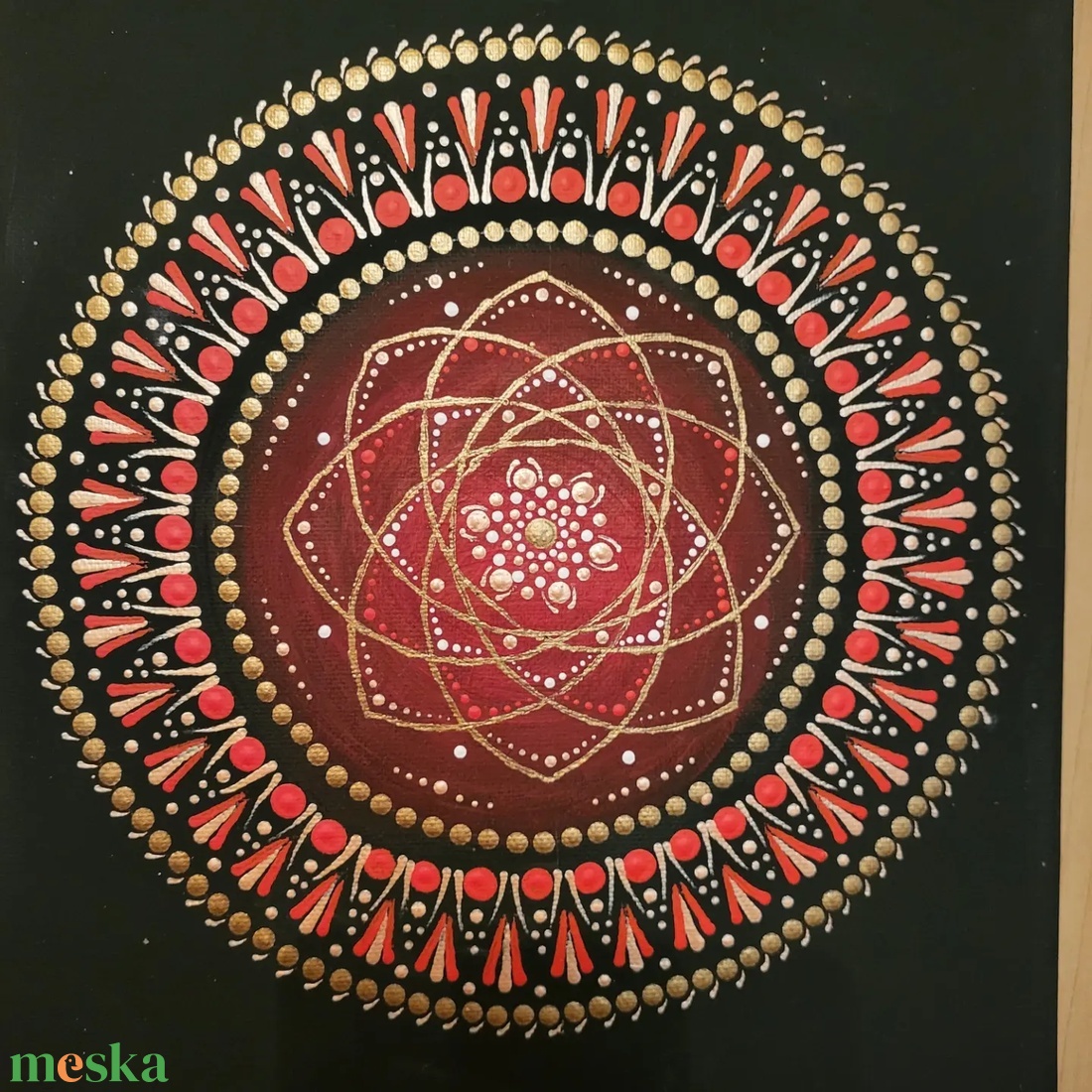 Fekete alapon piros rózsaarany és réz színű mandala - otthon & életmód - dekoráció - spiritualitás - mandala - Meska.hu Fekete alapon piros rózsaarany és réz színű mandala - otthon & életmód - dekoráció - spiritualitás - mandala - Meska.hu