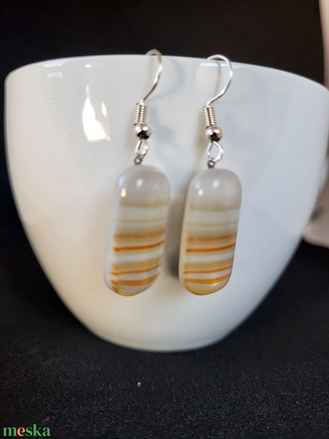 Üvegékszer fülbevaló - ékszer - fülbevaló - fülékszer - Meska.hu Üvegékszer fülbevaló - ékszer - fülbevaló - fülékszer - Meska.hu