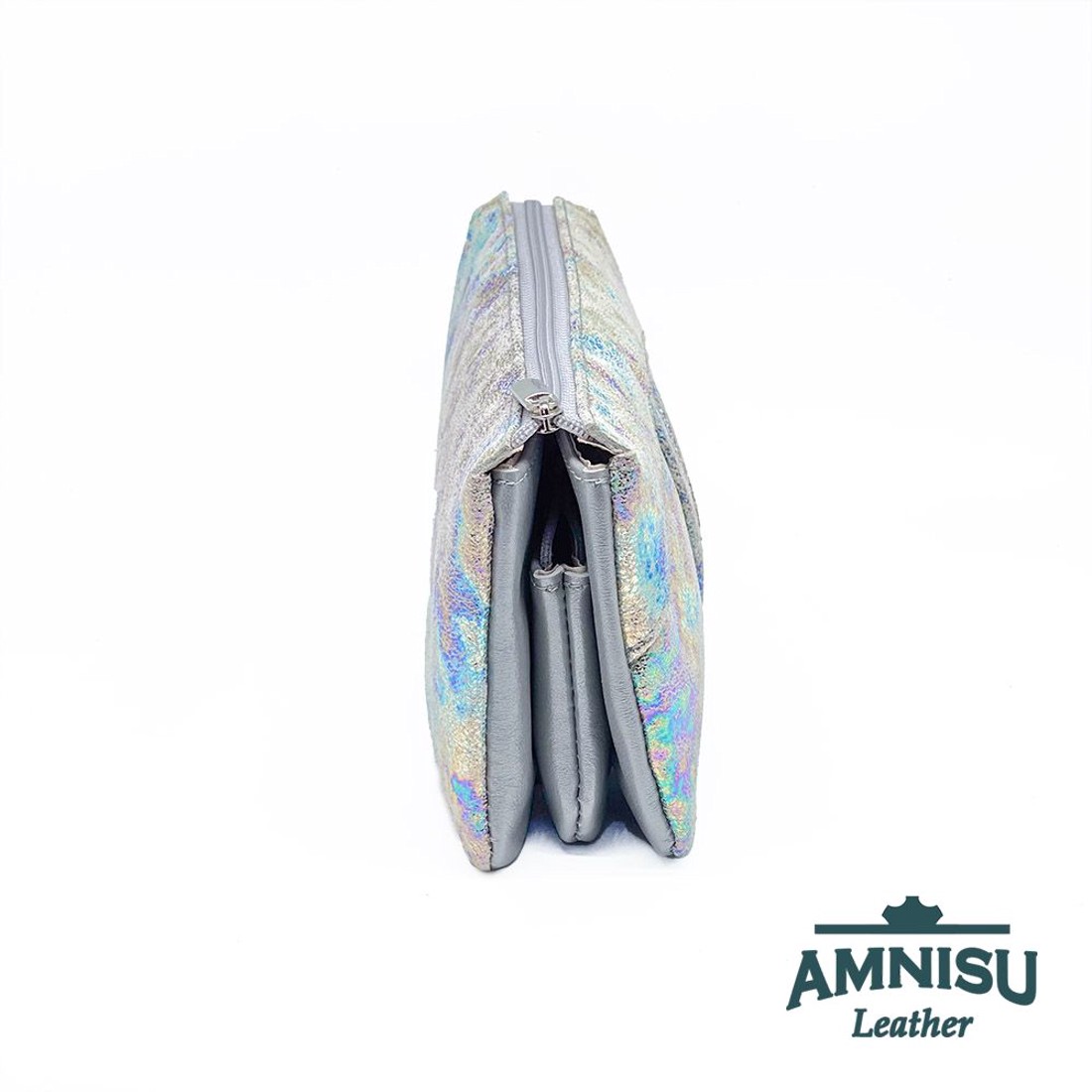 Hologramos egyenes swarovski köves női bőr pénztárca G3009 - táska & tok - pénztárca & más tok - pénztárca - női pénztárca - Meska.hu