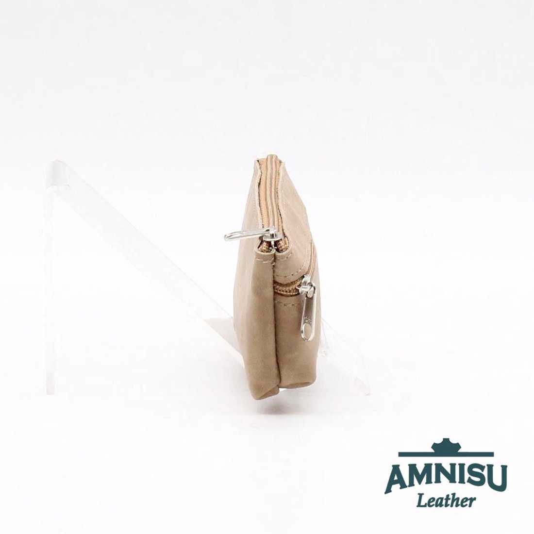 Bézs kettő cipzáras kulcstartó B9003 - táska & tok - kulcstartó & táskadísz - kulcstartó - Meska.hu