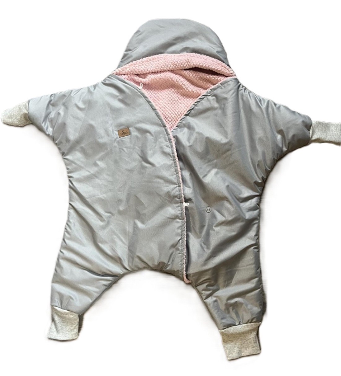 Szürke vízpergető- rózsaszin bubi soft 80-86 -  - Meska.hu
