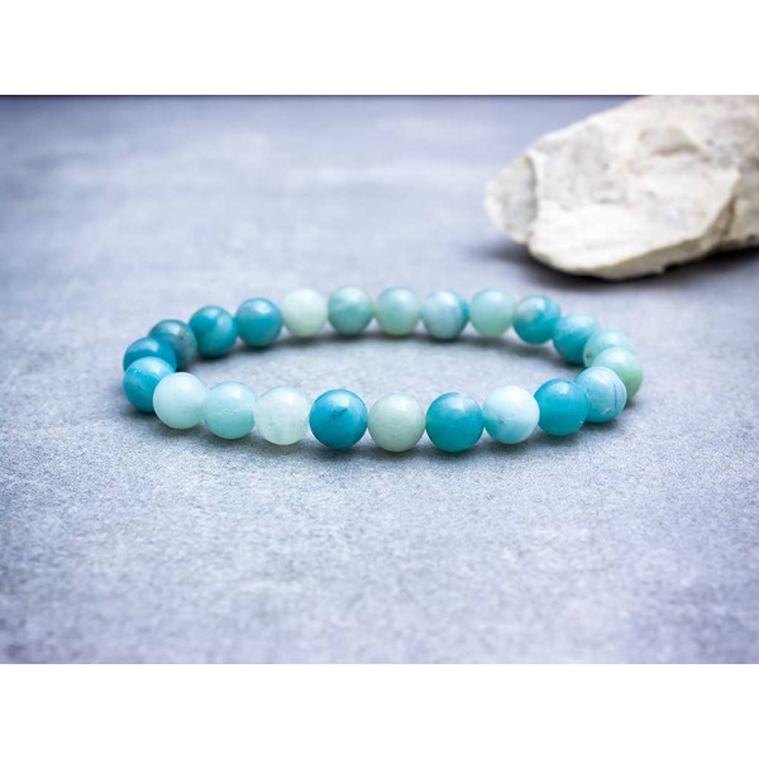 Teljes nyugalom amazonit ásvány karkötő - ékszer - karkötő - ásványkarkötő - Meska.hu