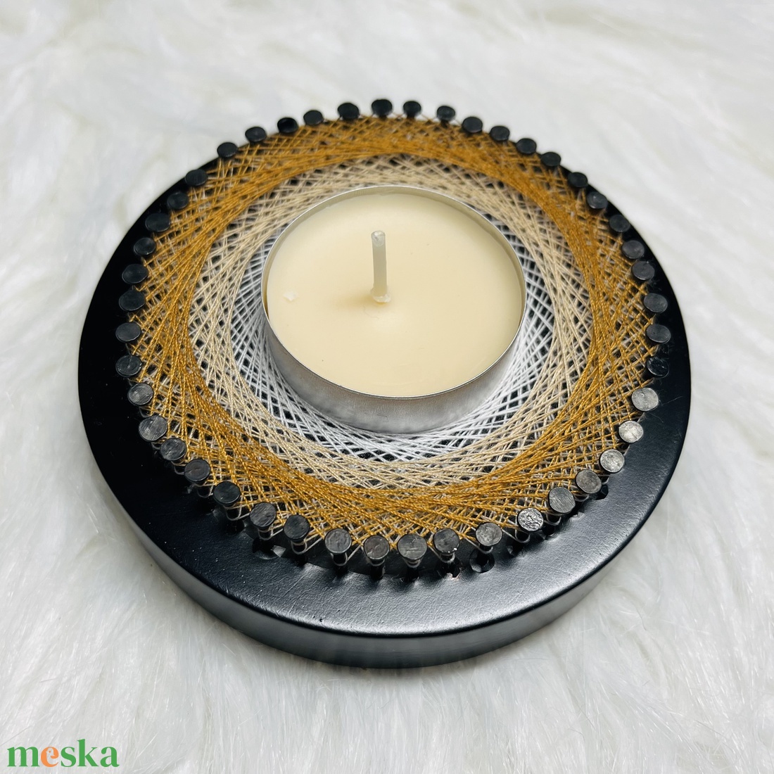 Stringart mécsestartó - karácsony - karácsonyi lakásdekoráció - ünnepi asztaldekoráció - Meska.hu Stringart mécsestartó - karácsony - karácsonyi lakásdekoráció - ünnepi asztaldekoráció - Meska.hu