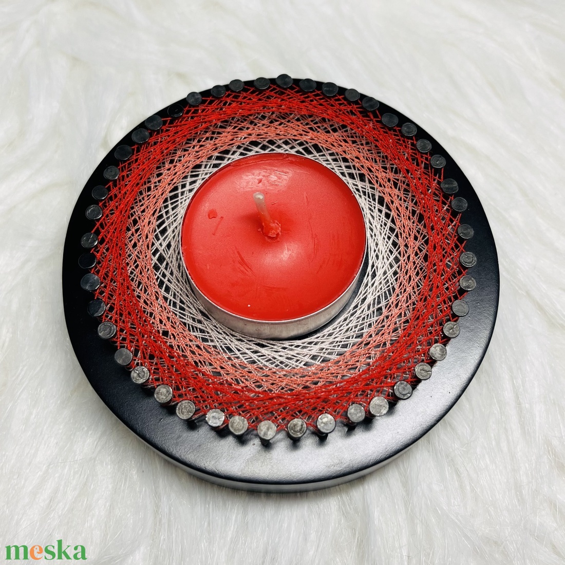 Stringart mécsestartó - karácsony - karácsonyi lakásdekoráció - ünnepi asztaldekoráció - Meska.hu Stringart mécsestartó - karácsony - karácsonyi lakásdekoráció - ünnepi asztaldekoráció - Meska.hu
