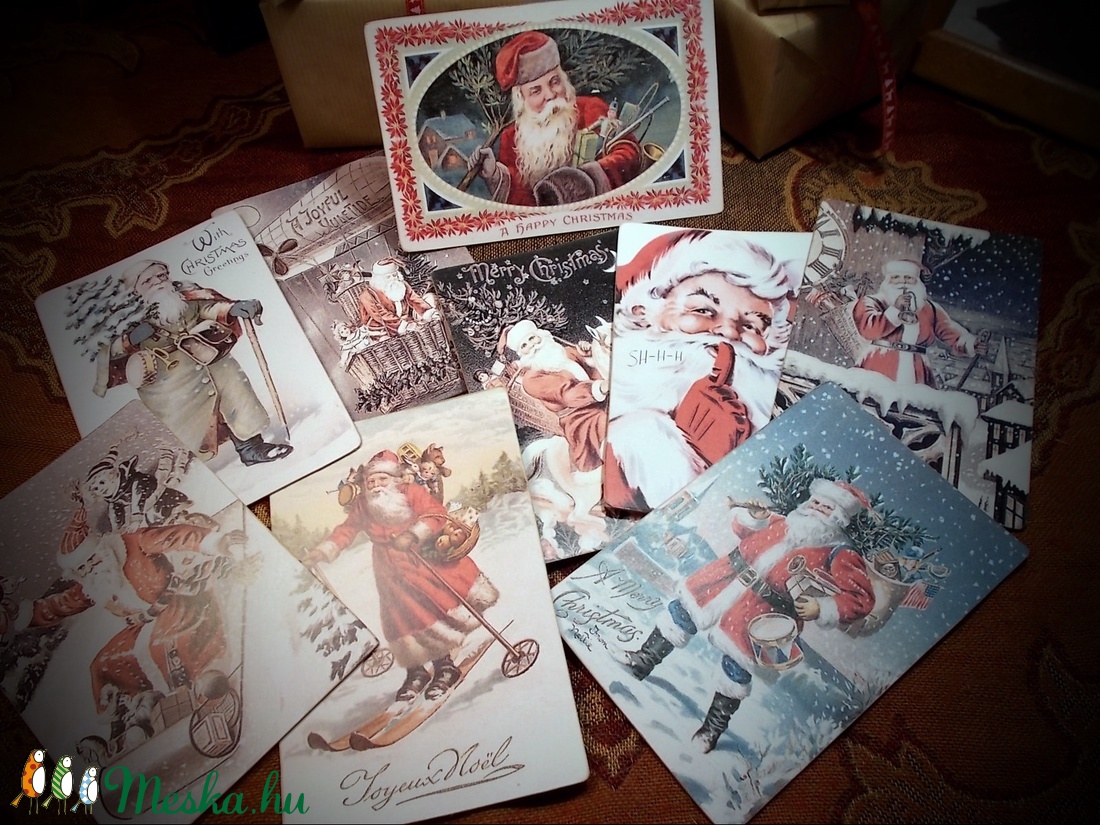 Vintage Karácsony - Mikulás képeslap 4. - - Meska.hu Vintage Karácsony - Mikulás képeslap 4. - - Meska.hu