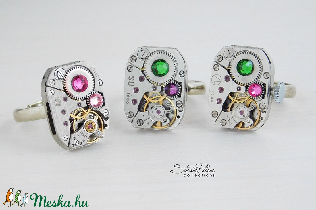 Miss Gwen Withlock - gyűrű swarovski kövekkel díszítve - ékszer - gyűrű - statement gyűrű - Meska.hu Miss Gwen Withlock - gyűrű swarovski kövekkel díszítve - ékszer - gyűrű - statement gyűrű - Meska.hu