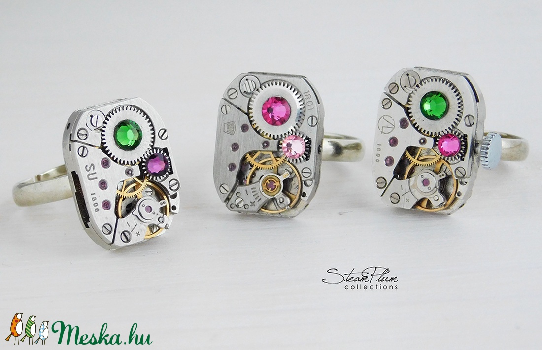 Miss Gwen Withlock - gyűrű swarovski kövekkel díszítve - ékszer - gyűrű - statement gyűrű - Meska.hu Miss Gwen Withlock - gyűrű swarovski kövekkel díszítve - ékszer - gyűrű - statement gyűrű - Meska.hu