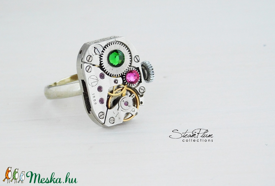 Miss Gwen Withlock - gyűrű swarovski kövekkel díszítve - ékszer - gyűrű - statement gyűrű - Meska.hu Miss Gwen Withlock - gyűrű swarovski kövekkel díszítve - ékszer - gyűrű - statement gyűrű - Meska.hu