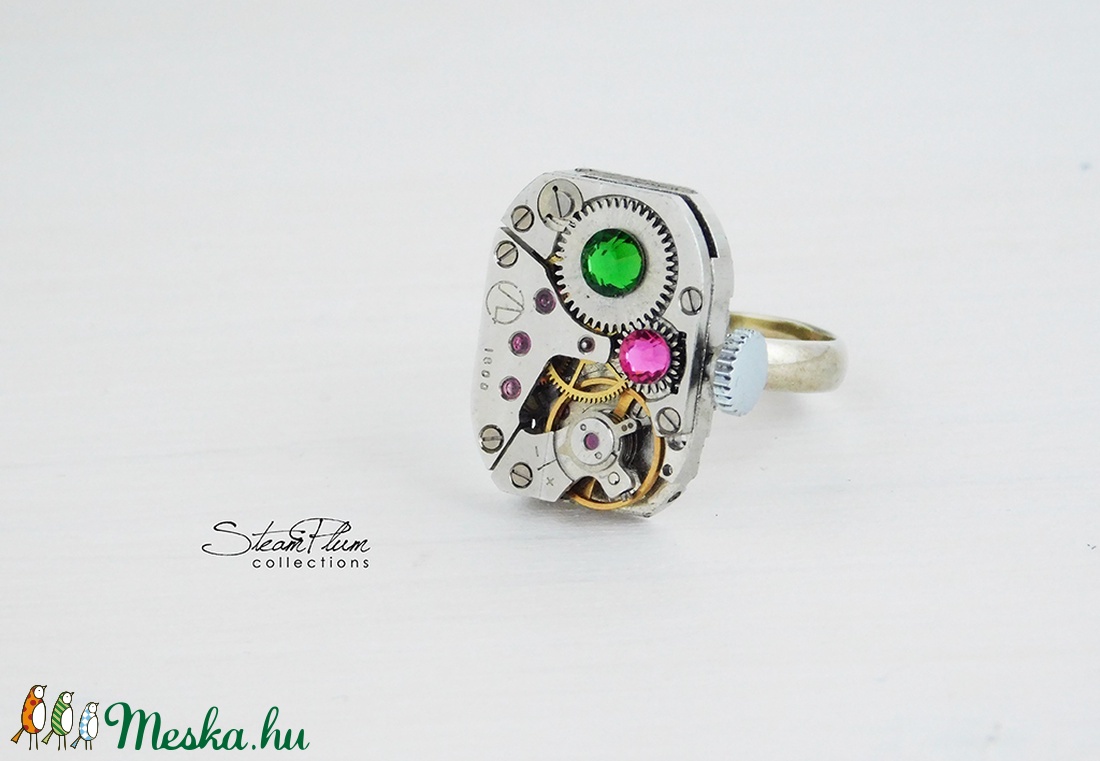 Miss Gwen Withlock - gyűrű swarovski kövekkel díszítve - ékszer - gyűrű - statement gyűrű - Meska.hu Miss Gwen Withlock - gyűrű swarovski kövekkel díszítve - ékszer - gyűrű - statement gyűrű - Meska.hu