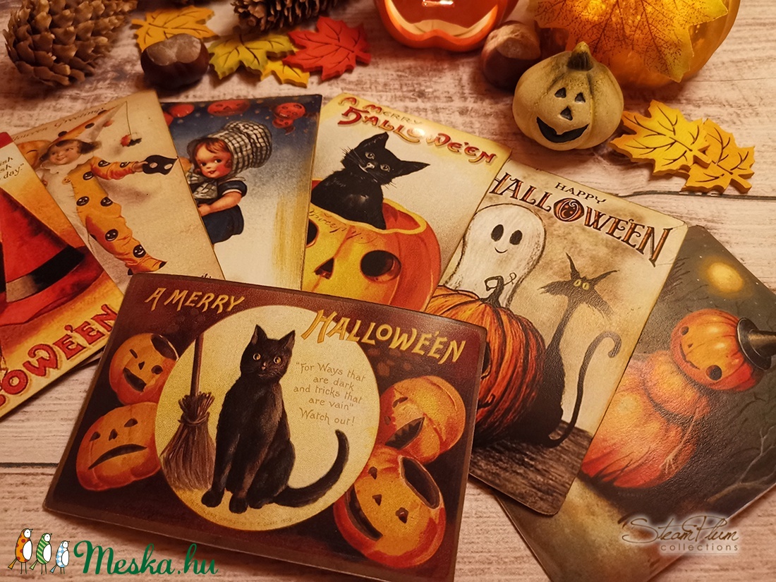 Vintage képeslap - Halloween 6. - - Meska.hu Vintage képeslap - Halloween 6. - - Meska.hu