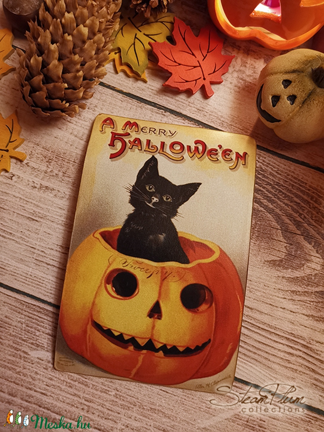 Vintage képeslap - Halloween 6. - - Meska.hu Vintage képeslap - Halloween 6. - - Meska.hu