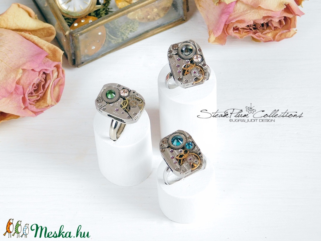 Miss Fern Withlock - gyűrű swarovski kövekkel díszítve - ékszer - gyűrű - statement gyűrű - Meska.hu Miss Fern Withlock - gyűrű swarovski kövekkel díszítve - ékszer - gyűrű - statement gyűrű - Meska.hu