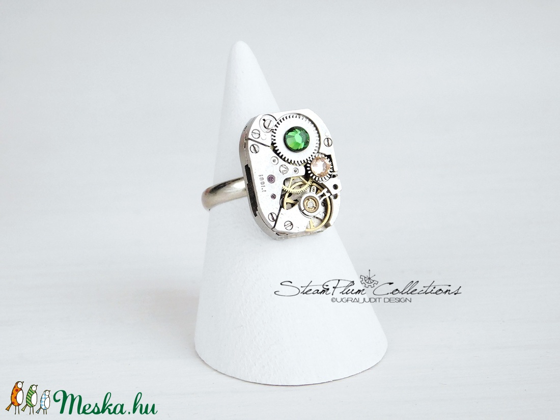 Miss Fern Withlock - gyűrű swarovski kövekkel díszítve - ékszer - gyűrű - statement gyűrű - Meska.hu Miss Fern Withlock - gyűrű swarovski kövekkel díszítve - ékszer - gyűrű - statement gyűrű - Meska.hu