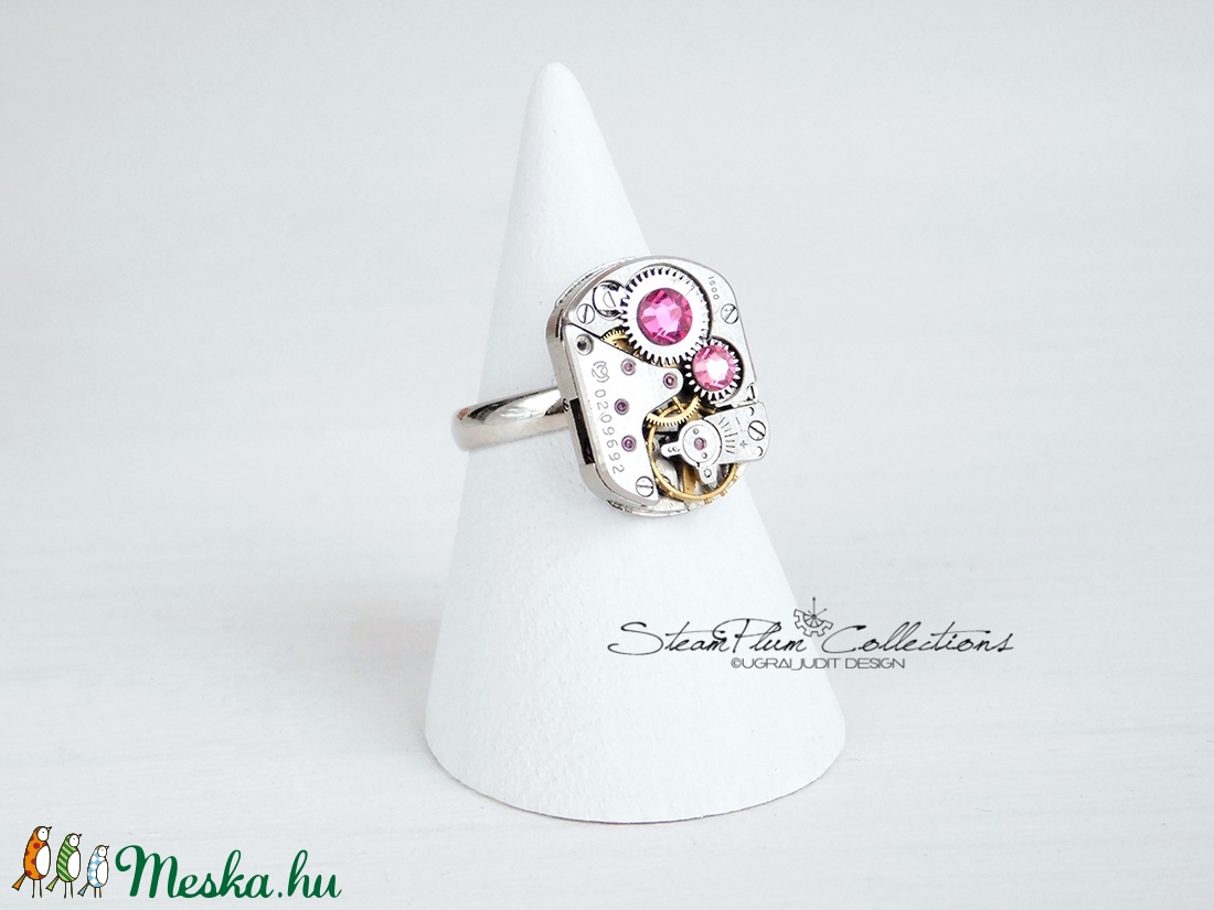 Miss Isobel Withlock - gyűrű swarovski kövekkel díszítve - ékszer - gyűrű - statement gyűrű - Meska.hu