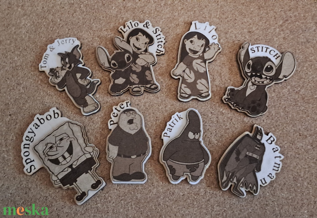 Hűtőmágnes ( mesefigurák ) - otthon & életmód - konyhafelszerelés, tálalás - konyhai dekoráció - hűtőmágnes - Meska.hu