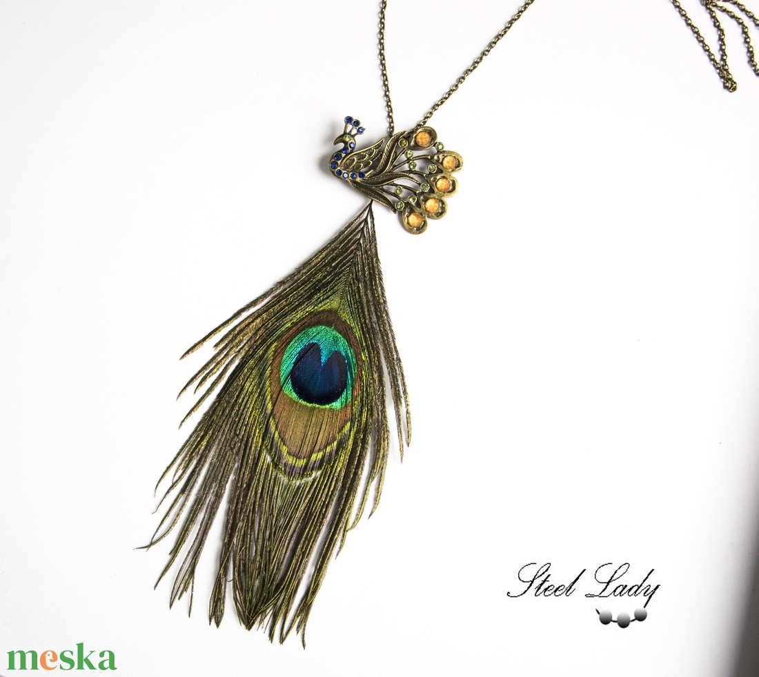 Peacock Princess - páva medál pávatollal - ékszer - nyaklánc - medálos nyaklánc - Meska.hu Peacock Princess - páva medál pávatollal - ékszer - nyaklánc - medálos nyaklánc - Meska.hu