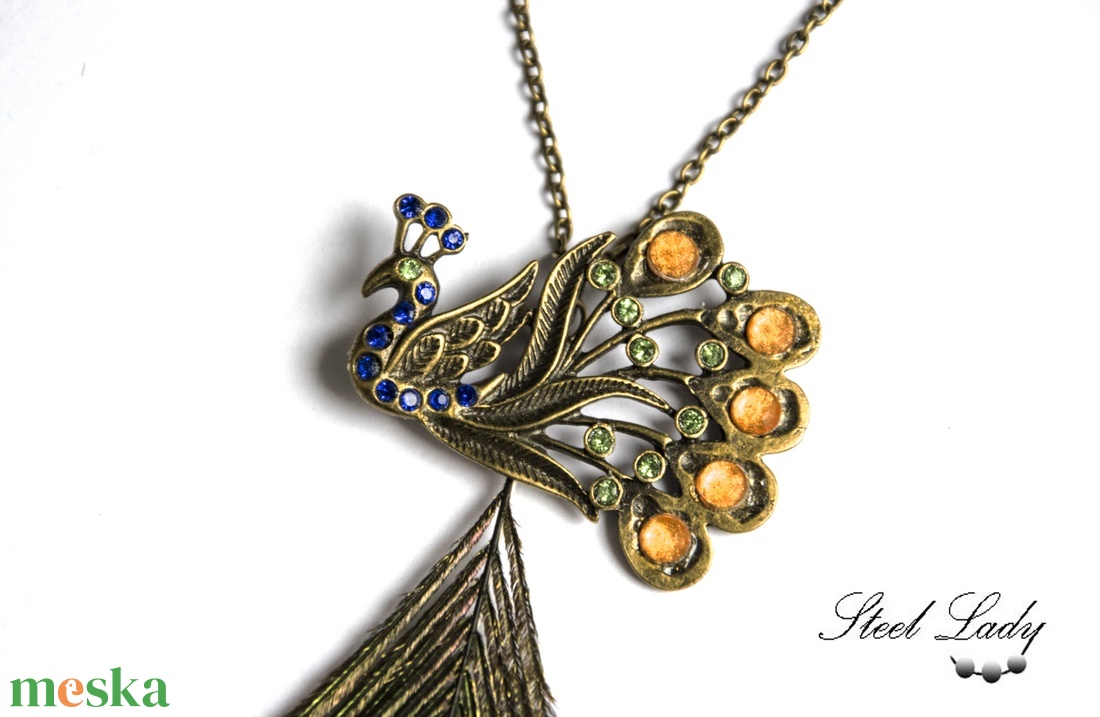 Peacock Princess - páva medál pávatollal - ékszer - nyaklánc - medálos nyaklánc - Meska.hu Peacock Princess - páva medál pávatollal - ékszer - nyaklánc - medálos nyaklánc - Meska.hu