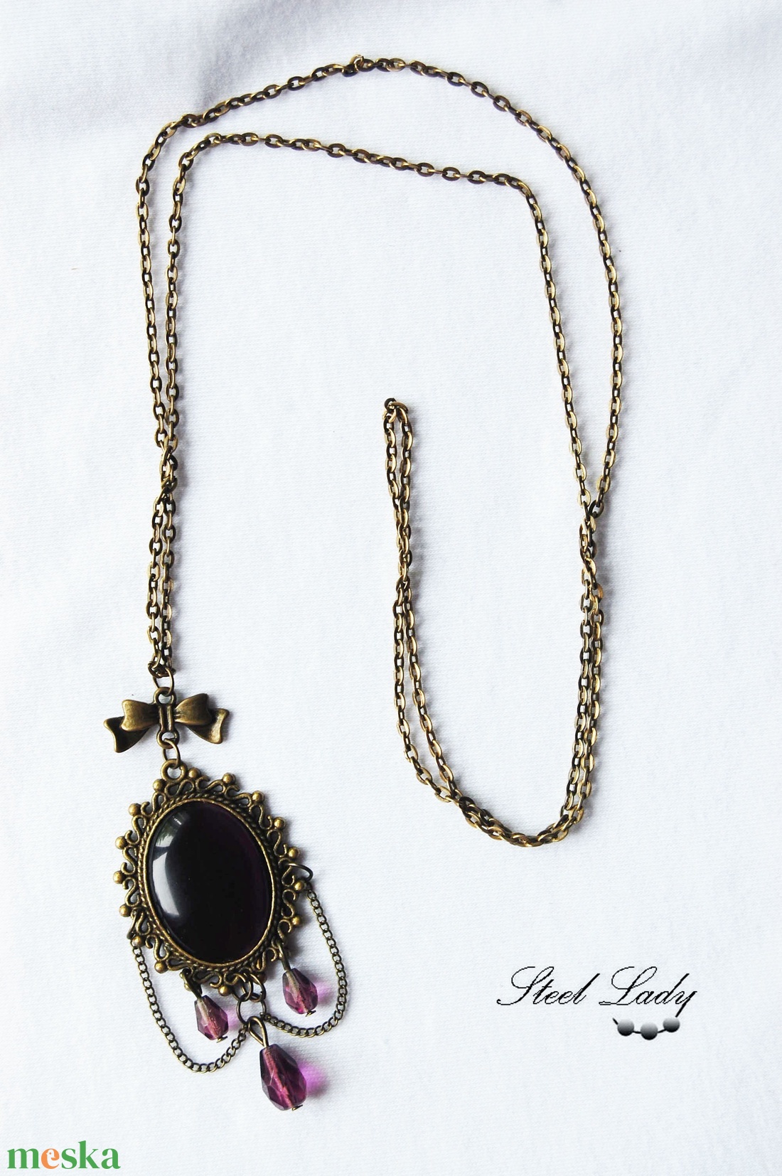 Amikor a vintage és a goth találkozik - ékszer - nyaklánc - medálos nyaklánc - Meska.hu Amikor a vintage és a goth találkozik - ékszer - nyaklánc - medálos nyaklánc - Meska.hu