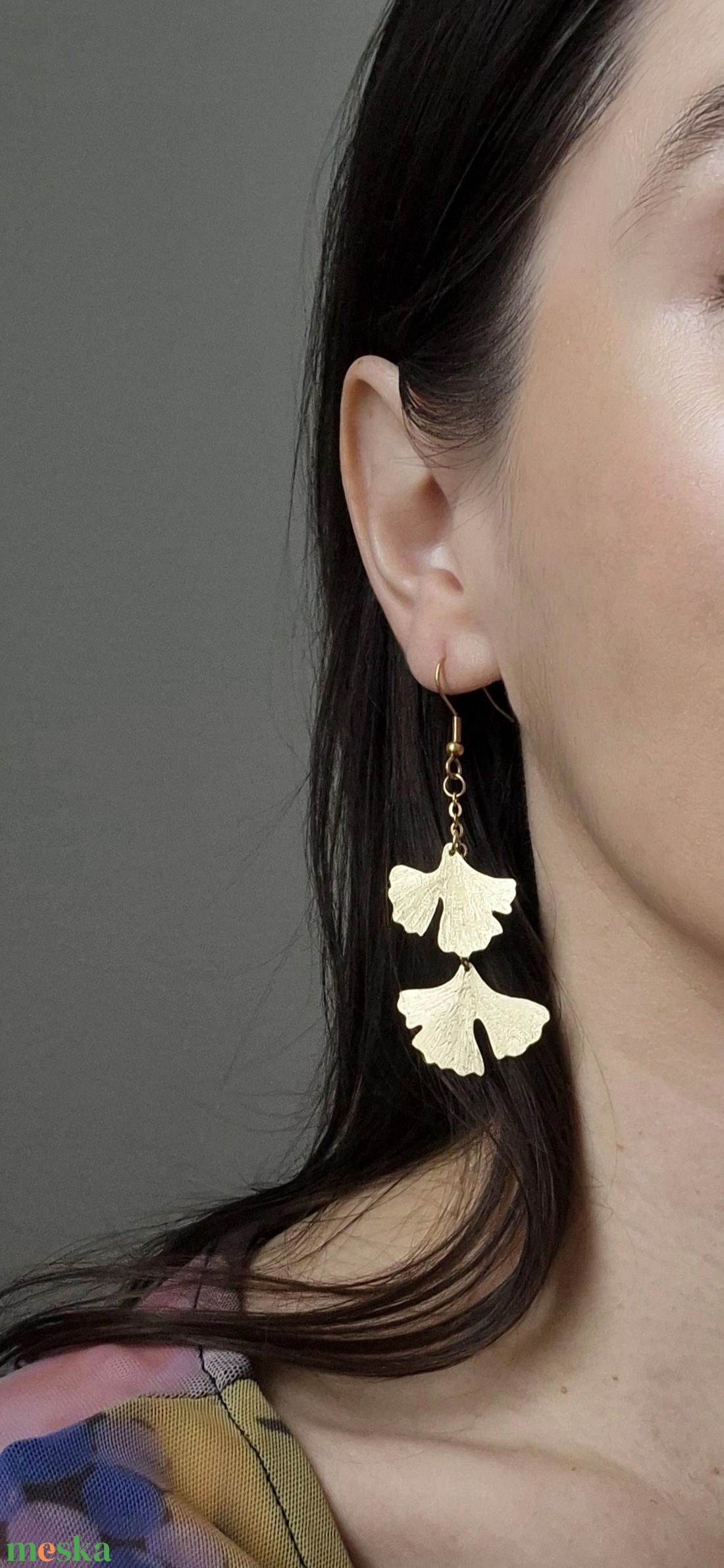 Ginkgo biloba fülbevaló - ékszer - fülbevaló - lógó fülbevaló - Meska.hu Ginkgo biloba fülbevaló - ékszer - fülbevaló - lógó fülbevaló - Meska.hu