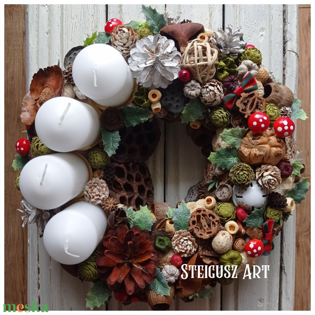 Adventi koszorú - karácsony - adventi díszek - adventi koszorú - Meska.hu Adventi koszorú - karácsony - adventi díszek - adventi koszorú - Meska.hu