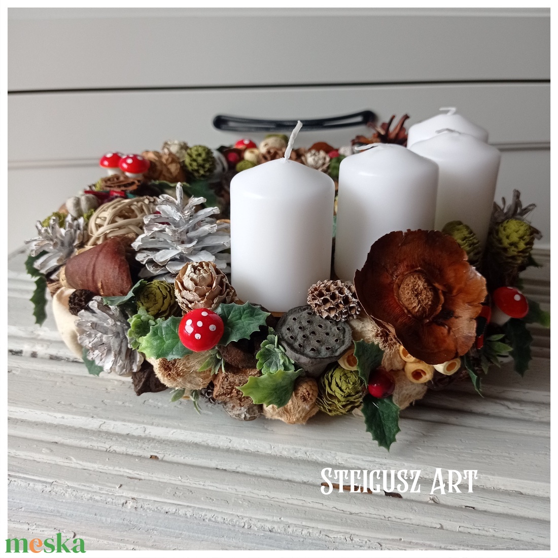Adventi koszorú - karácsony - adventi díszek - adventi koszorú - Meska.hu Adventi koszorú - karácsony - adventi díszek - adventi koszorú - Meska.hu